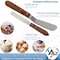 A2Z Scilab Icing Spatula Straight 4 Long Plain Blade Sturdy Wood Handle, Total Length 8 A2Z-ZR-WHS4 - alternate 4